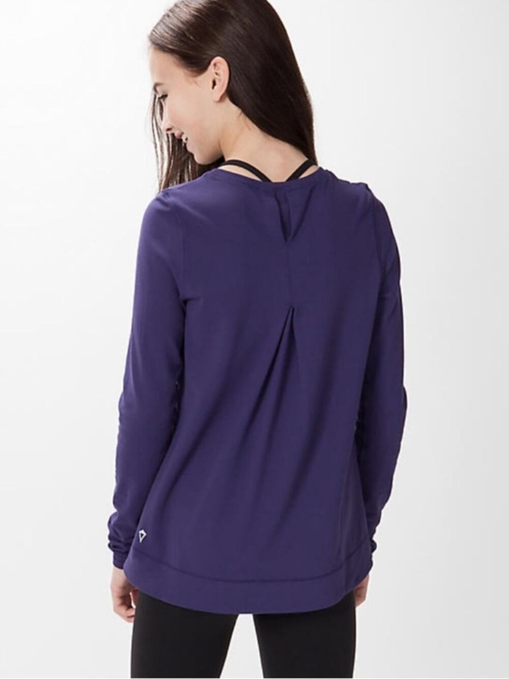 Lululemon Ivivva Kids Mindful Movement Long Sleeve Top 12/L Purple
